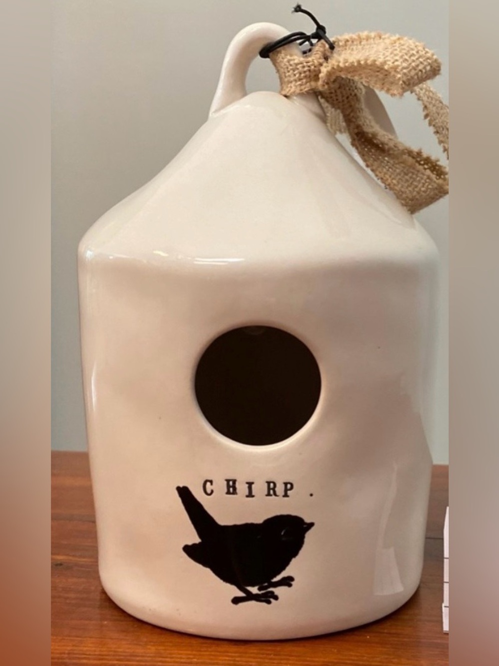 Rae Dunn vintage 2017 chirp icon birdhouse